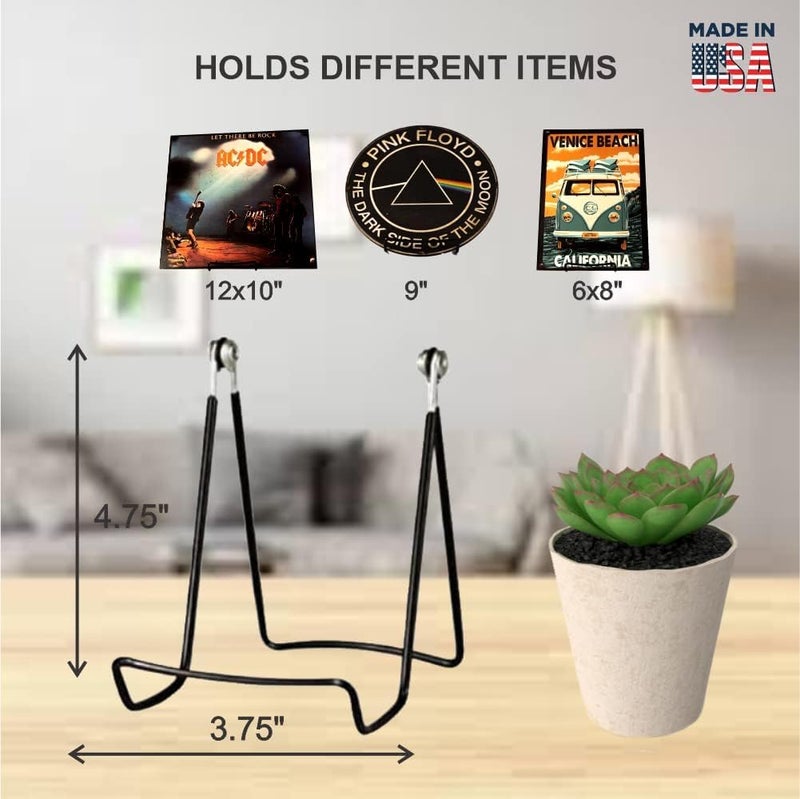 KINGDOM SOLUTIONS MADE IN USA 2-Pack Sturdy & Durable Adjustable Metal Easels to Display Books, Frames, Comics, Plates & More - Unique on the Market - Image 3